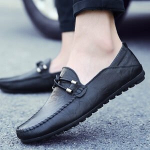 Casual Leather Autumn Driving Set Foot Lazy Trend Korean Shoes